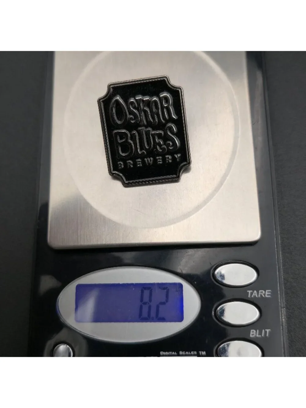 Oskar Blues Brewery Black Enamel Lapel Pin | Craft Beer Swag Collectible A8513